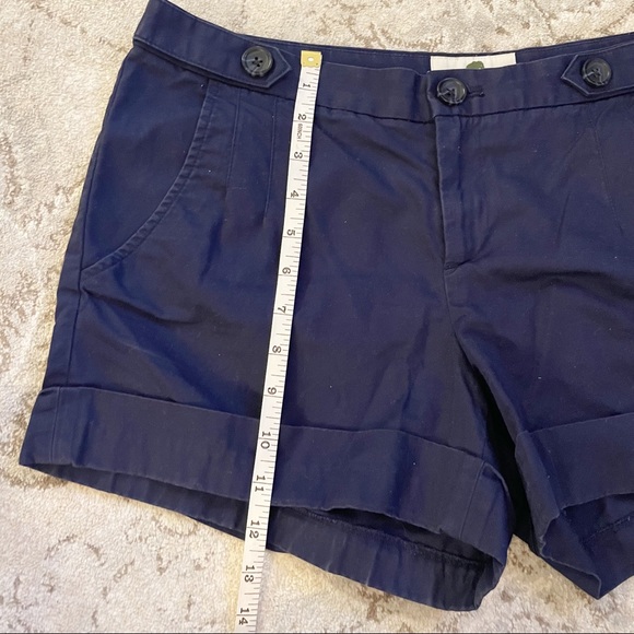Banana Republic Navy Blue 100% Organic Cotton Shorts Size 8 - Picture 6 of 7